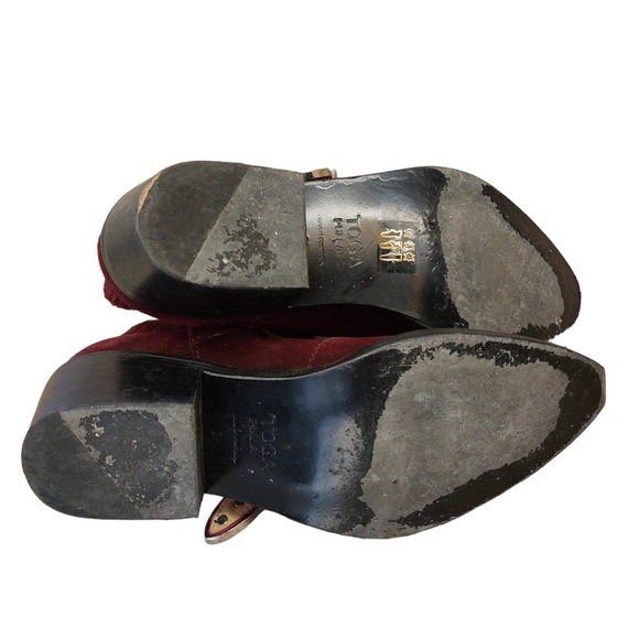 Toga Pulla Suede Embroidered Western Bootie - Picture 6 of 7